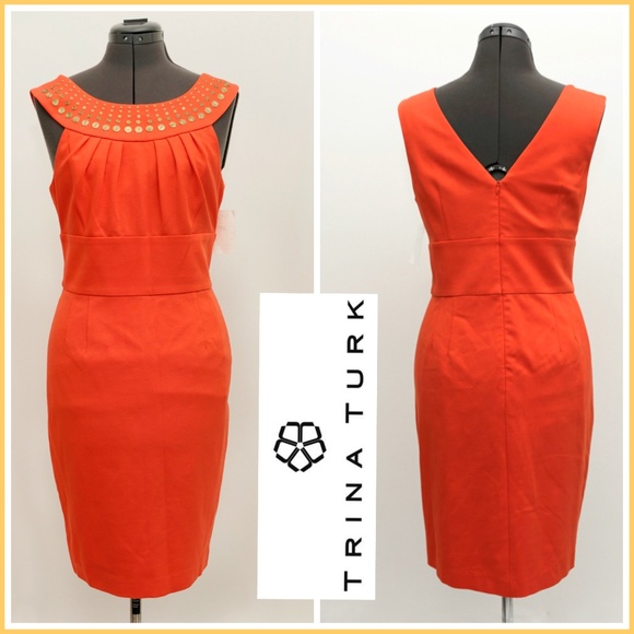 Trina Turk Los Angeles Dresses & Skirts - ✅ Trina Turk Coral Career Cocktail Party Dress Sz L
